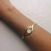 Bracelet doré ajustable oeil I Plusieurs coloris